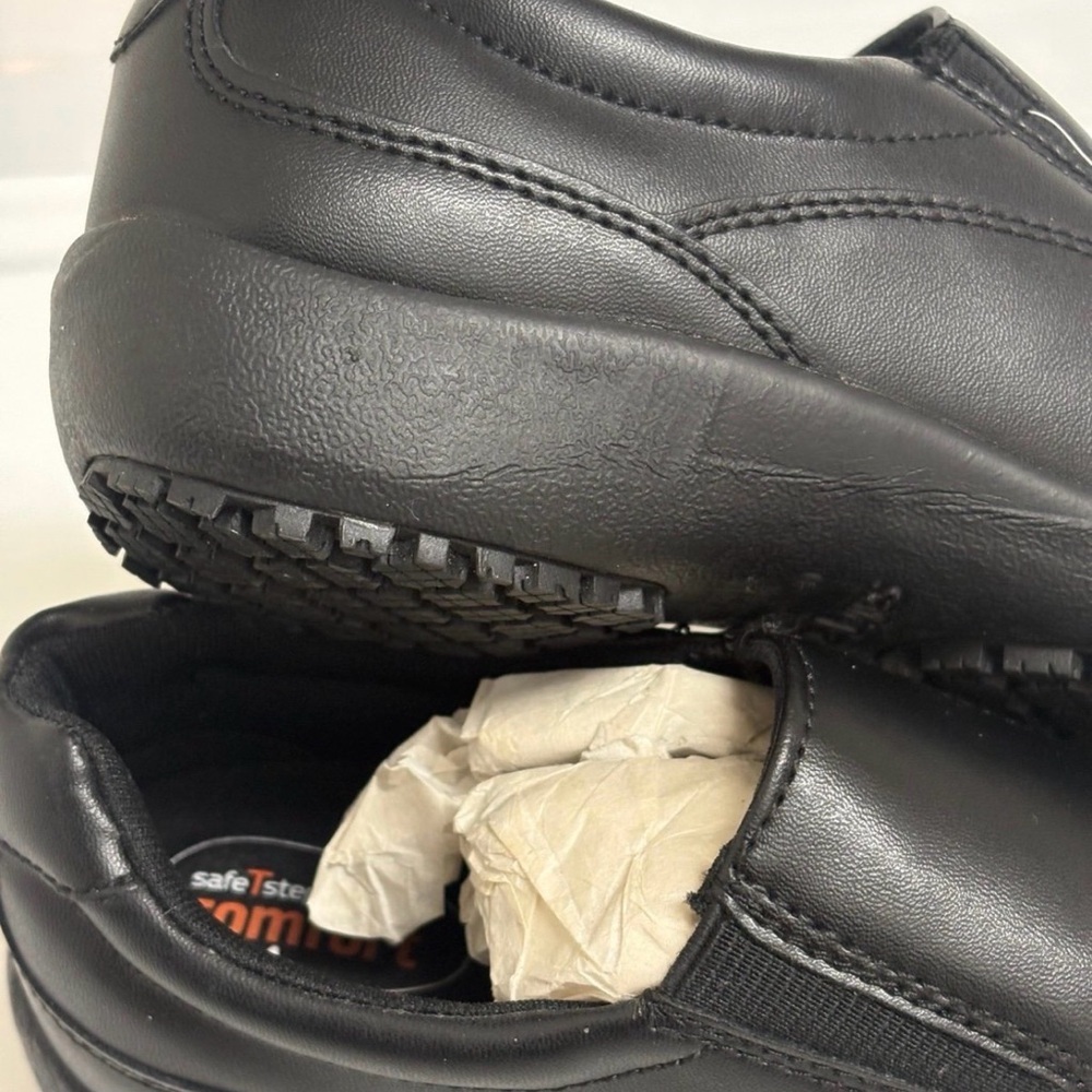 SafeTStep Women’s Size 5.5W Slip-Resistant Work Shoes Black Comfort Insole Non-S - Picture 5 of 10